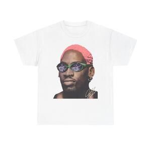 Dennis Rodman T-Shirt Chicago Bulls Basketball Fan Shirt Sports Graphic Tee